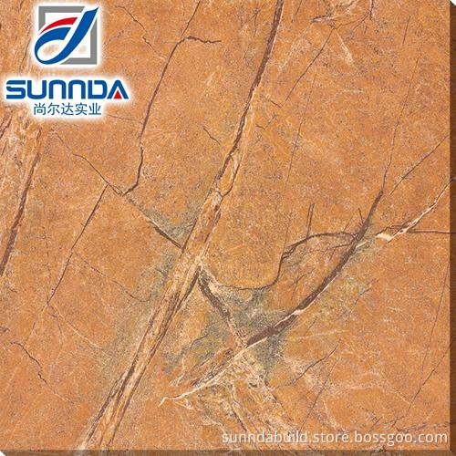 Sunnda dark brown glazed porcelain tile , wood look polished tile